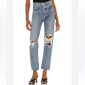 Agolde 90’s Pinch Waist Distressed Jean